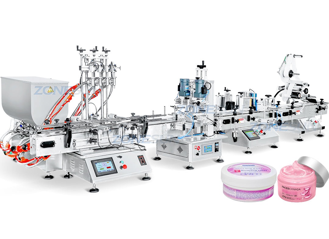 cosmetic cream filling line