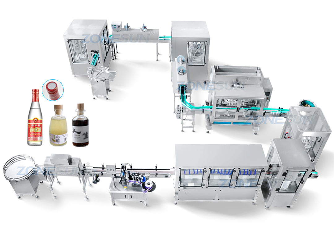 liquor bottle filling line