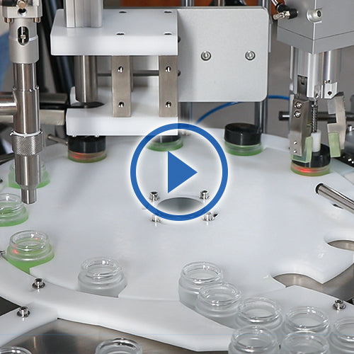 monoblock filling capping machine for cosmetic cream jar