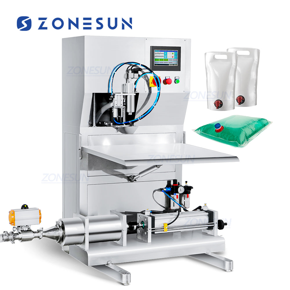 Bib filling machine for wine