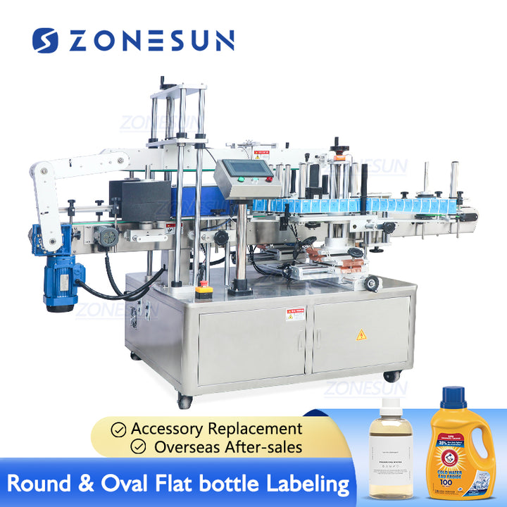 ZS-TB300 double side round & square bottle labeling machine