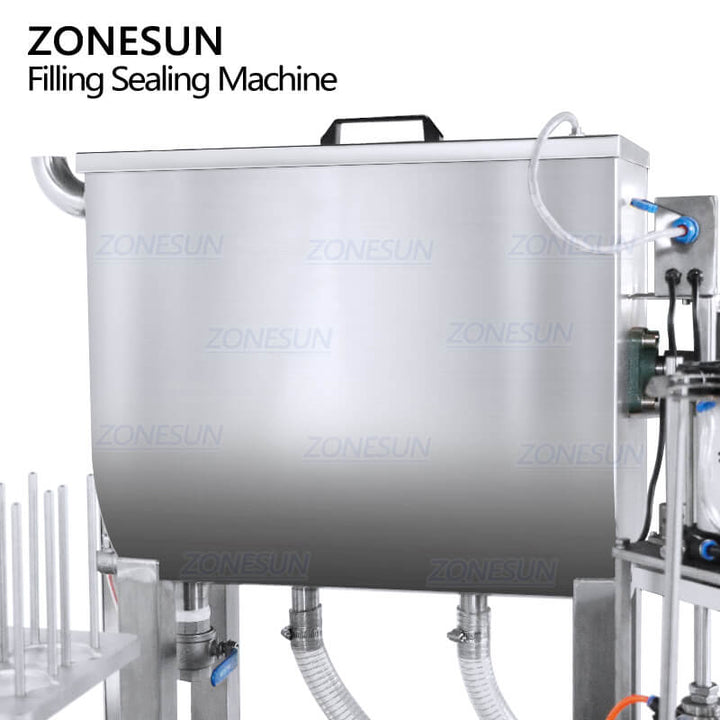 hopper of filling and sealing machine