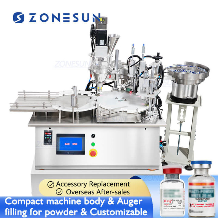 ZS-AFC20F vial powder filling capping machine