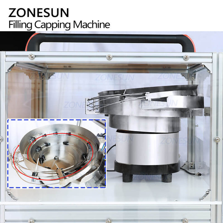 vibratory bowl sorter of liquid filling machine