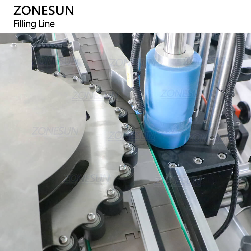 labeling structure of filling line