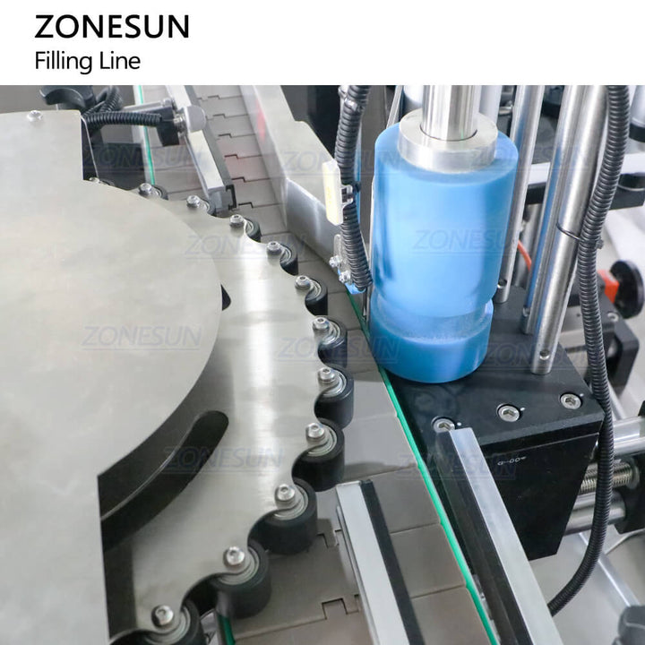 labeling structure of filling line