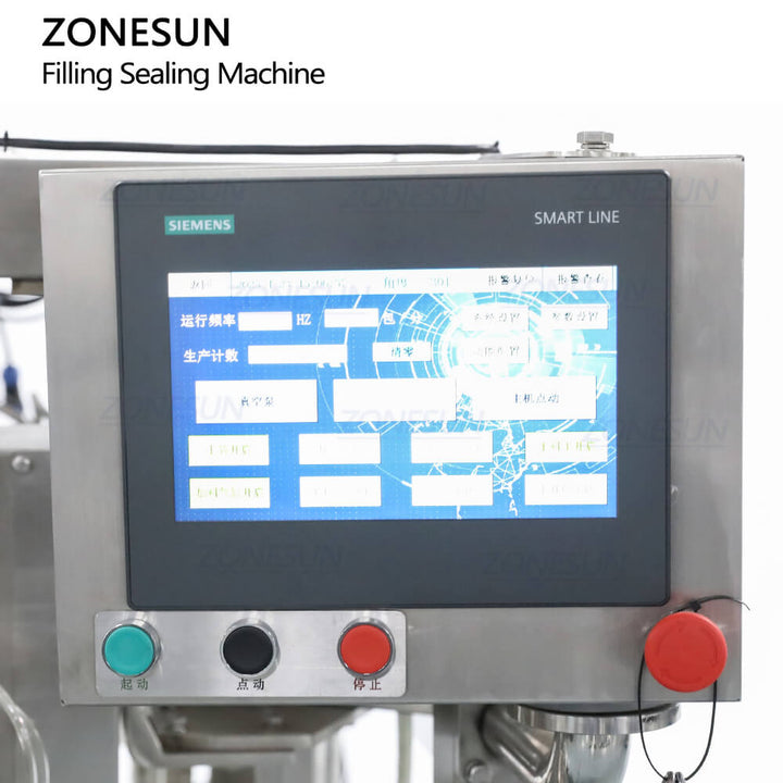 control panel of pet food packing machine