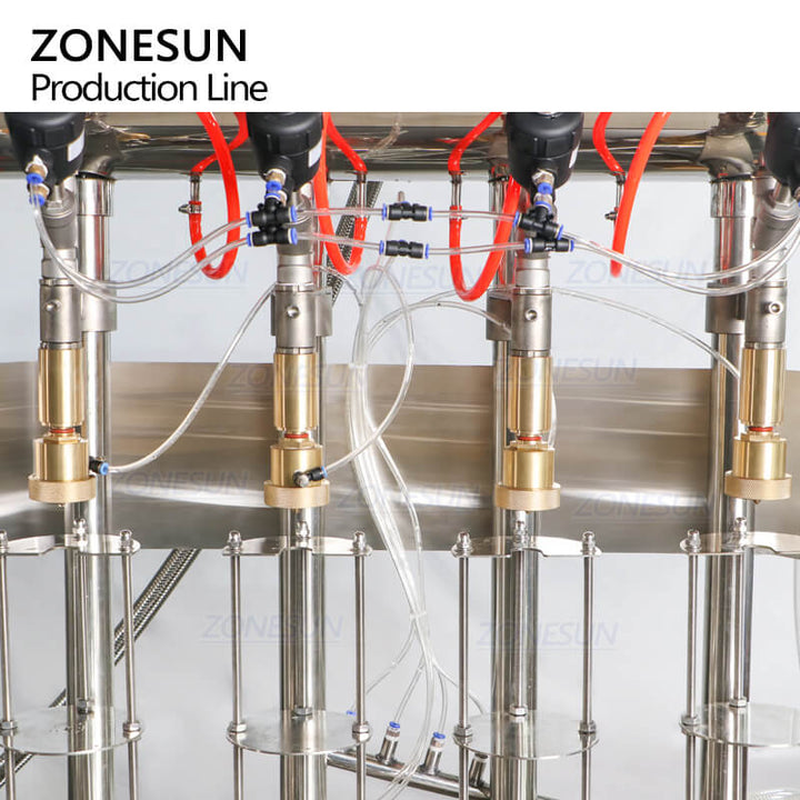filling nozzles of beer production line