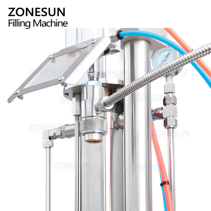 filling nozzle of aerosol filling machine