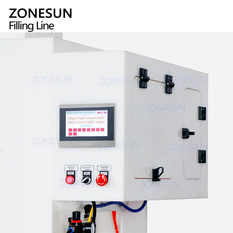 panel of filling line