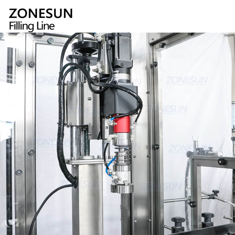 capping structure of filling line