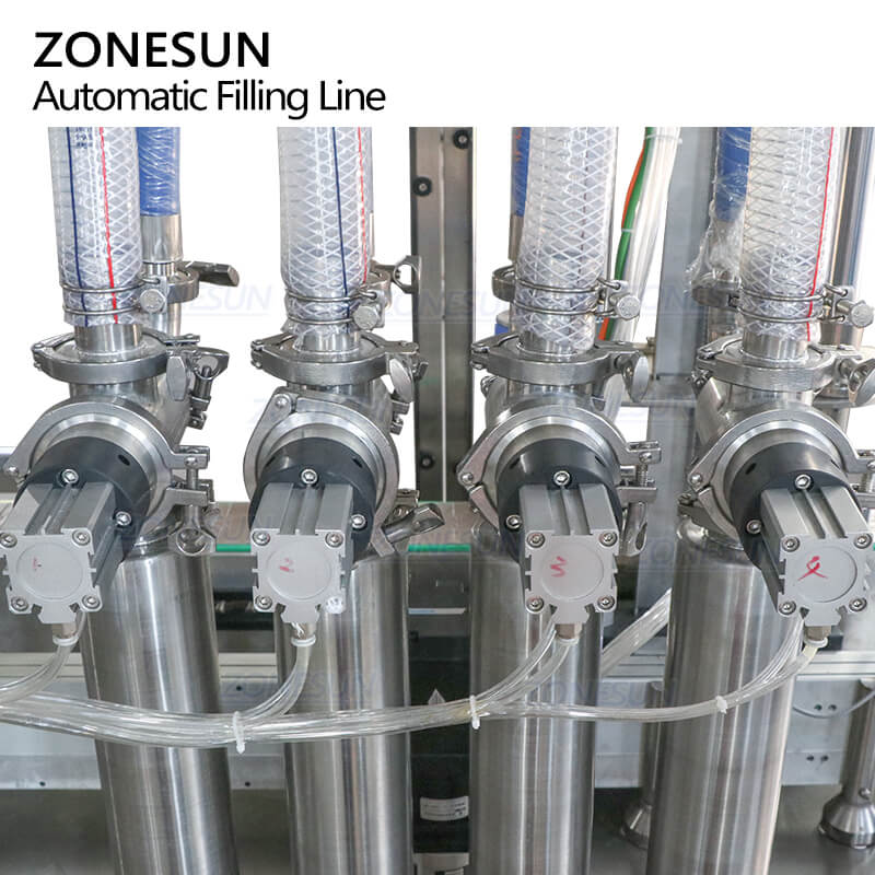 feeding structure of filling line