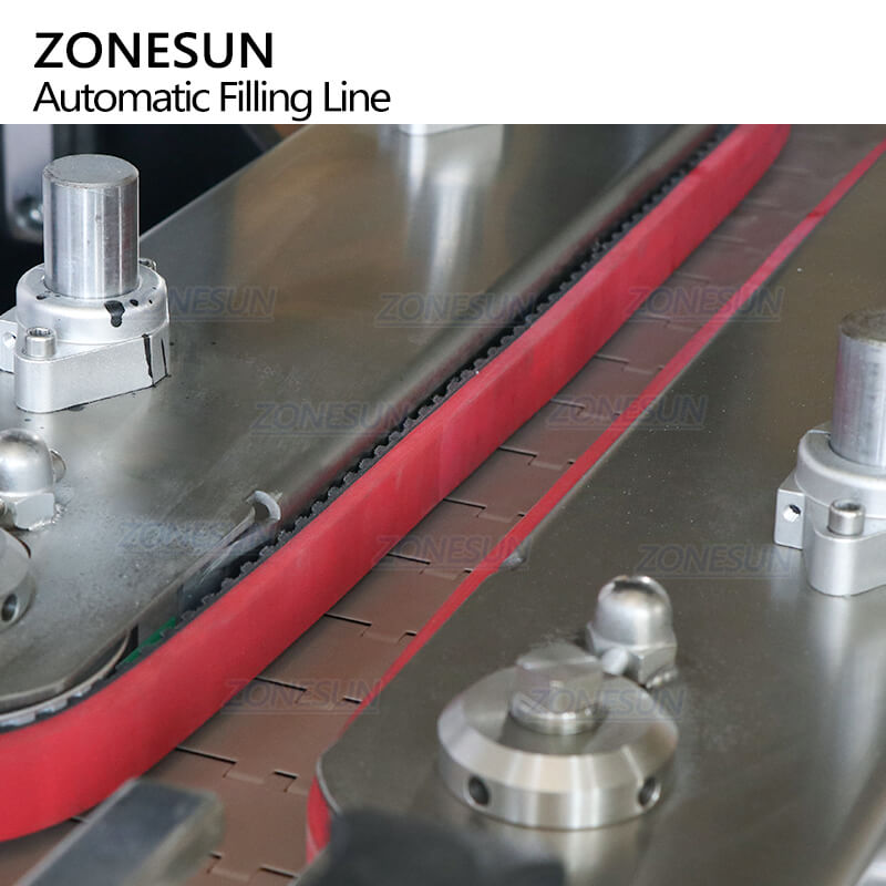 guiding conveyor of filling line