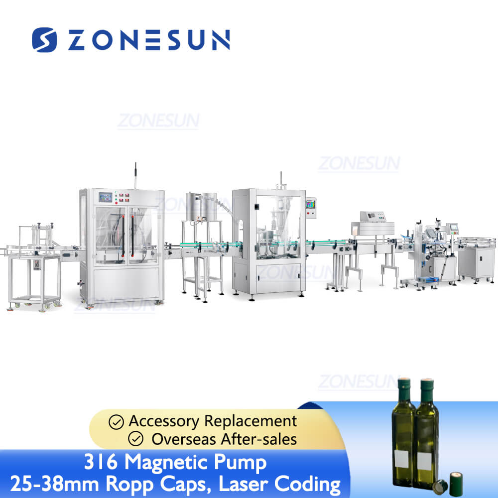 filling line for olive oil