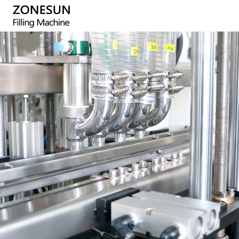 filling nozzles of paste filling machine