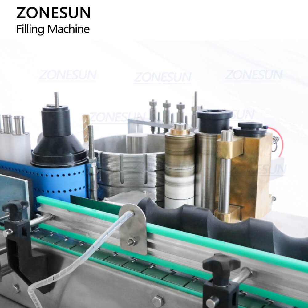 labeling structure of paste filling machine