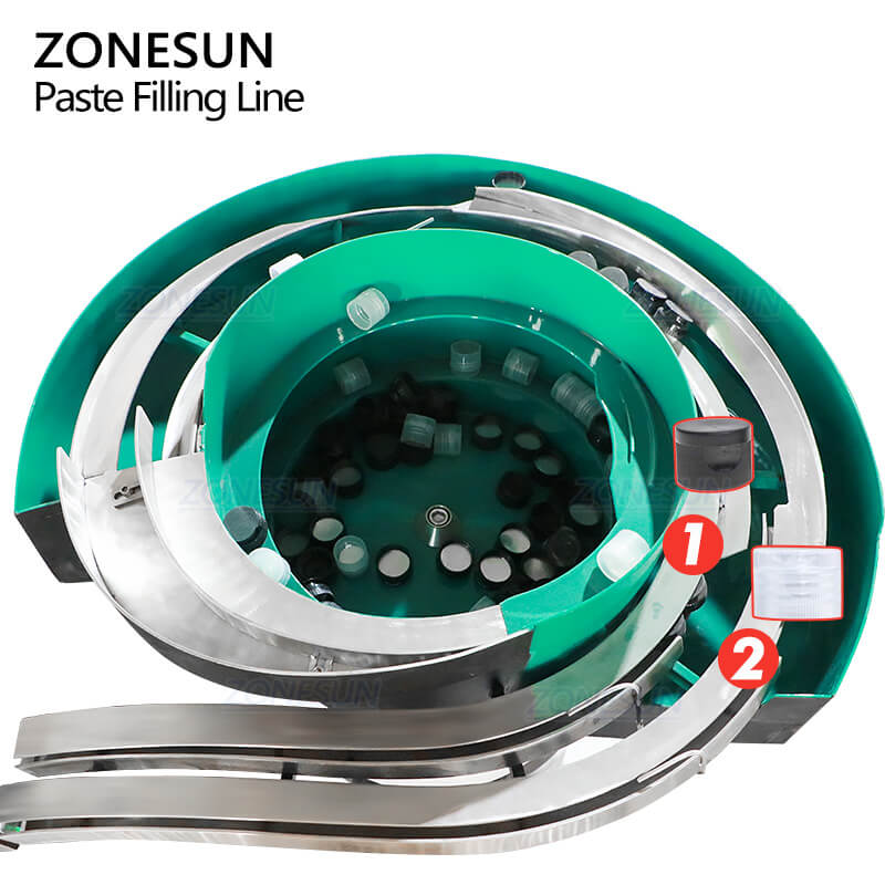 vibratory bowl sorter of filling line