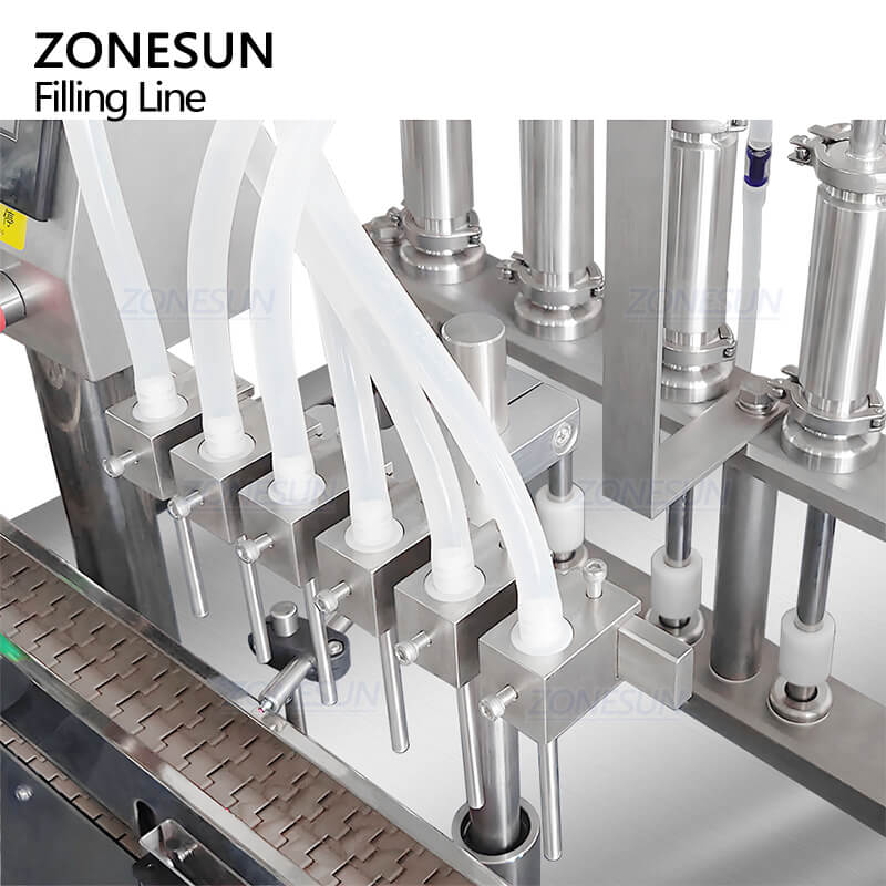 filling nozzles of filling line