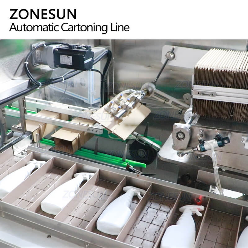 box holder of packaging line