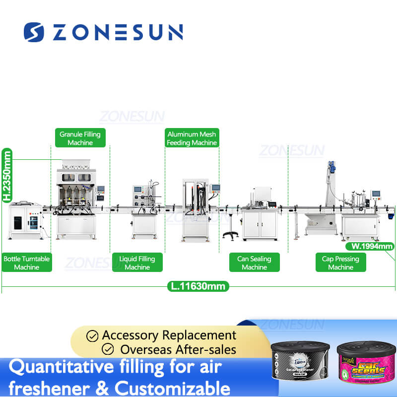 ZS-FAL180V7 fully automatic filling line for air freashener