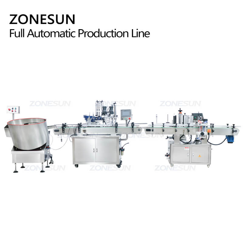 ZS-FAL180Z2 bottle filling capping labeling machine production line