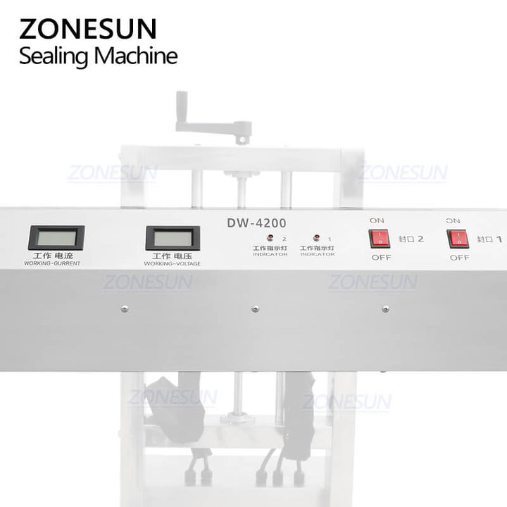 control panel of sealing machine