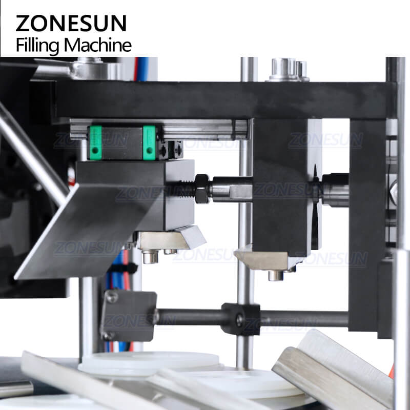trimming structure of hand cream filling sealing machine
