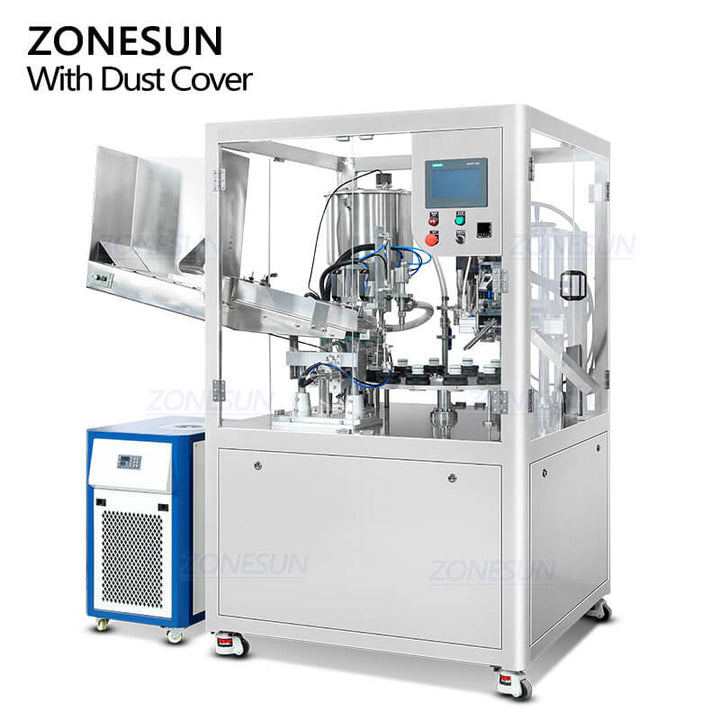 filling sealing machine with dust cover
