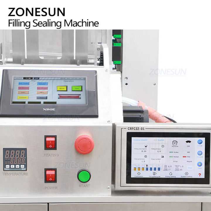 control panel of honey straw filling machine