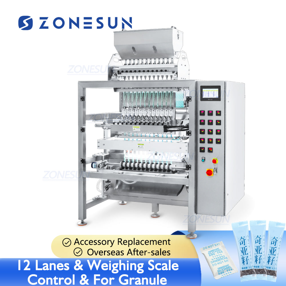 12 lanes VFFS packing machine for granule