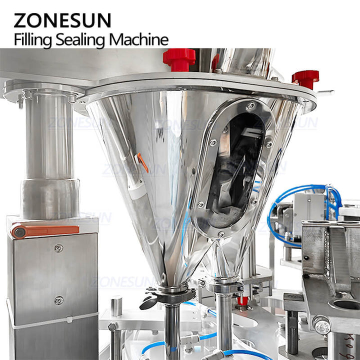 filling structure of cup filling sealing machine