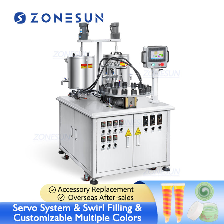 ZS-LG4C dual-color swirl filling machine