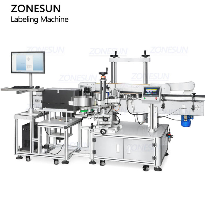 ZS-TB162PO automatic bottle labeling machine for garic powder