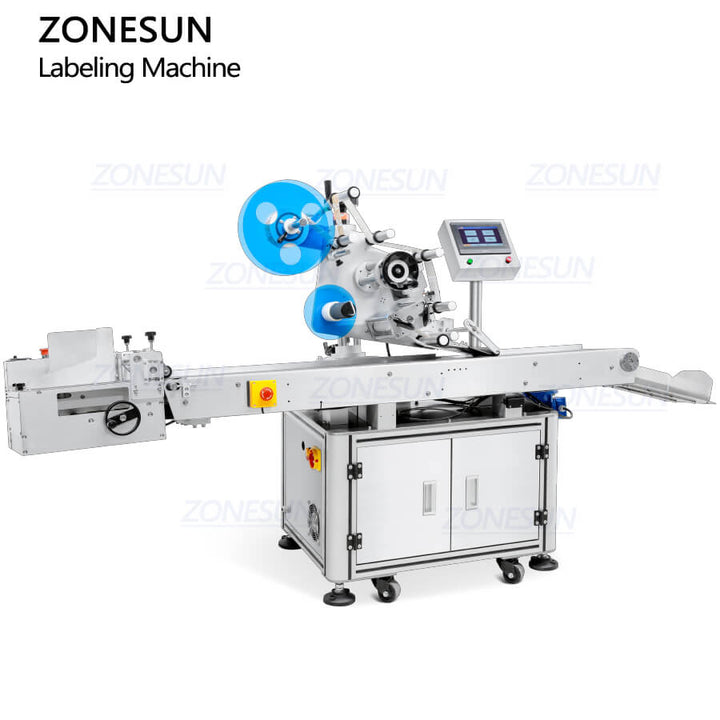 automatic top side labeling machine