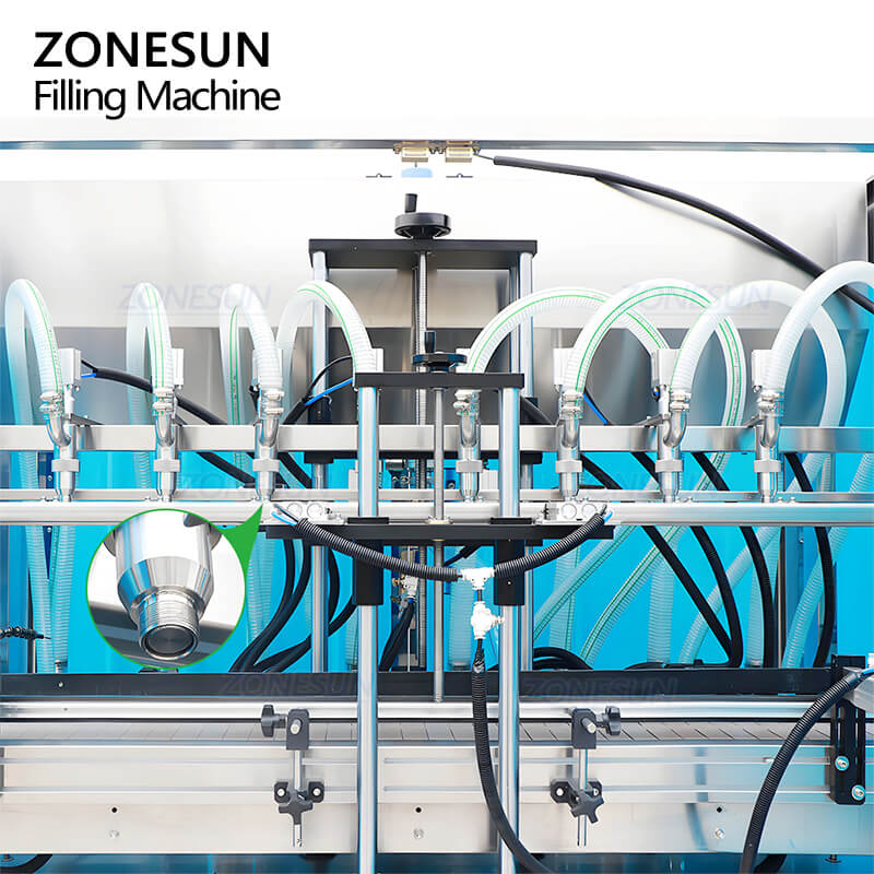 filling nozzles of paste filling machine