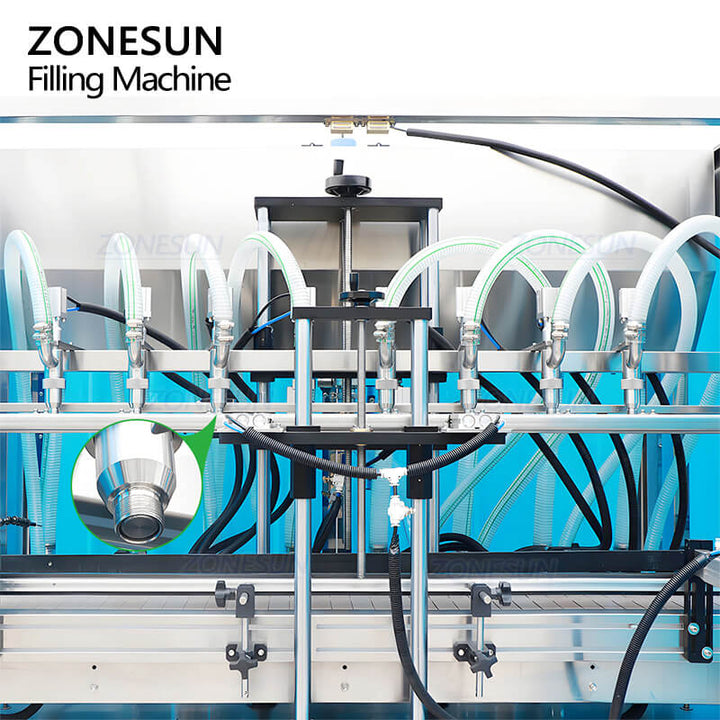 filling nozzles of paste filling machine