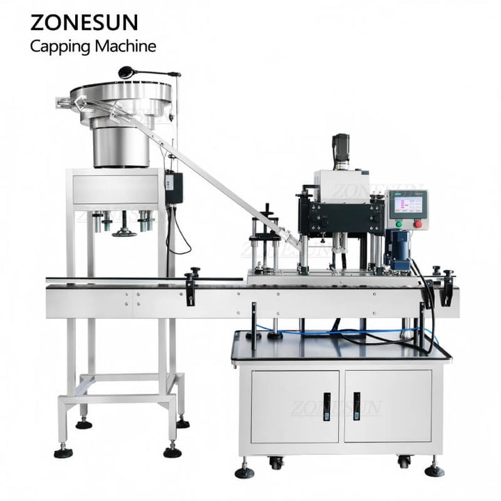 capping machine with vibratory bowl