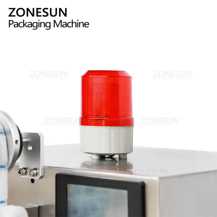 alarming light of desiccant inserting dispenser