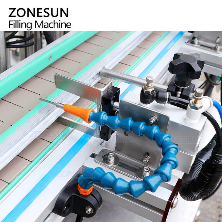 ZS-YT6T-6PXH Automático Servo Motor 6 CABEZAS Salsa de chile Pasta de miel Jama Jam Botella Máquina de llenado de botella con calentador de mezclador