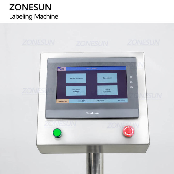 control panel of automatic labeling machine