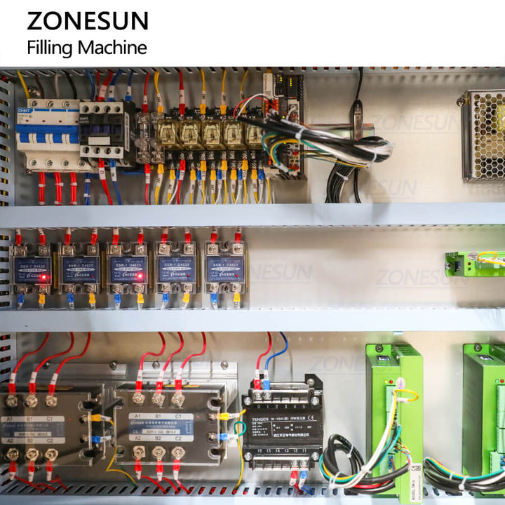 electric circuit of ZS-LG4C dual-color swirl filling machine
