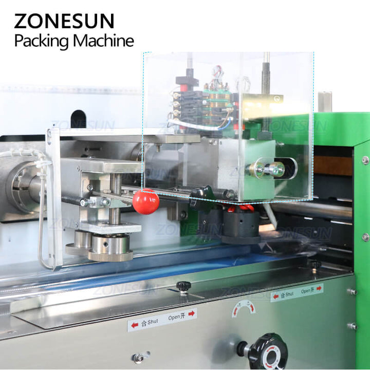 sealing structure of horizontal flow packing machine