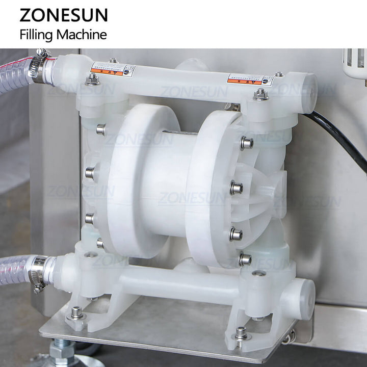 diaphragm pump of overflow filling machine