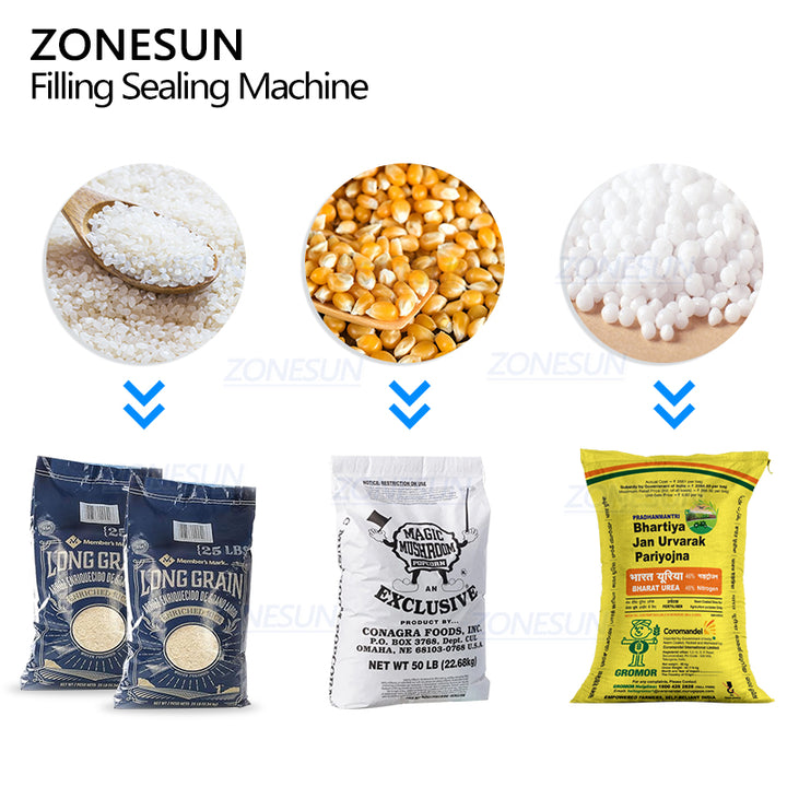 application of grain filling machine