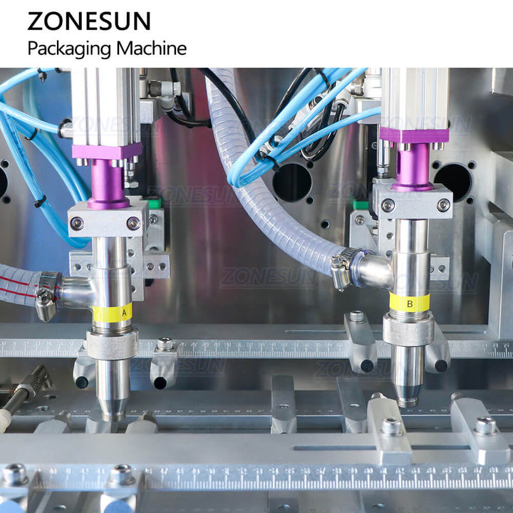 filling nozzle of premade pouch filling sealing machine