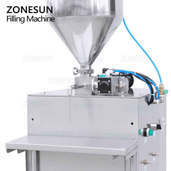 filling nozzle of pressurized hopper filler machine