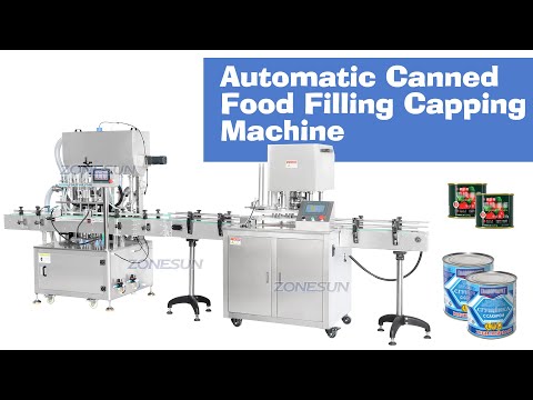 ZONESUN ZS-FAL180B3 Automatic Metal Ring Pull Tin Cans Condensed Milk Fish Sace Tomato Paste Pet Canned Food Filling Capping Seaming Machine