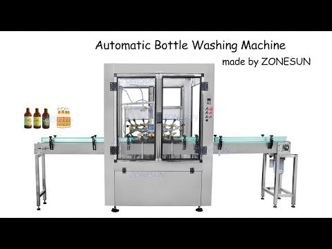 ZS-WB12 kanthi otomatis 12 kepala Rotys Susu Botol Botol Winner Kaca Plip Plastik Pet Botol Mbuwang Mesin Pembersihan Ngumbah
