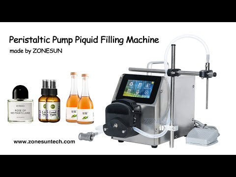 Zonesun ZS-YTPP6001 Bomba peristáltica Máquina de llenado de líquido cuantitativo a pequeña escala para gotas para los ojos Aceite esencial