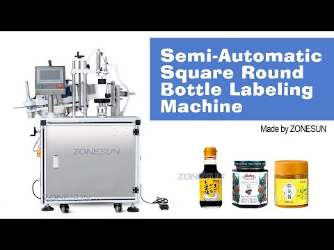 ZS-TB805B 반자동 엔진 오일 항아리 정사각형 육각형 라운드 병 라벨러 자체 접착 스티커 라벨링 머신